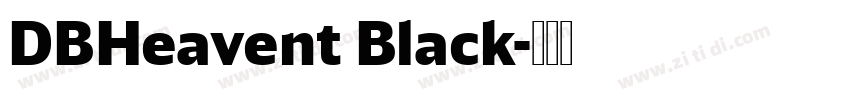 DBHeavent Black字体转换